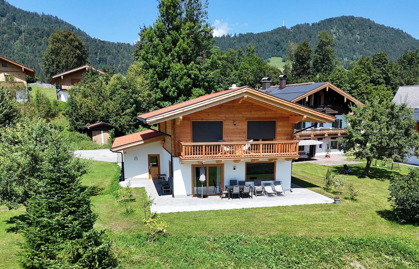 Ganze Ferienwohnung, Chalet Groissenbach - Chalet 125qm für max. 6 Personen, 3 sep. Schlafzimmer in Reit im Winkl, Bayerische Alpen