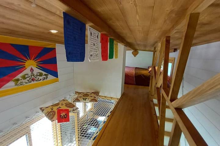 Tiny House in den Bergen mit Blick auf den Mont Blanc in Flumet, Albertville und Umgebung