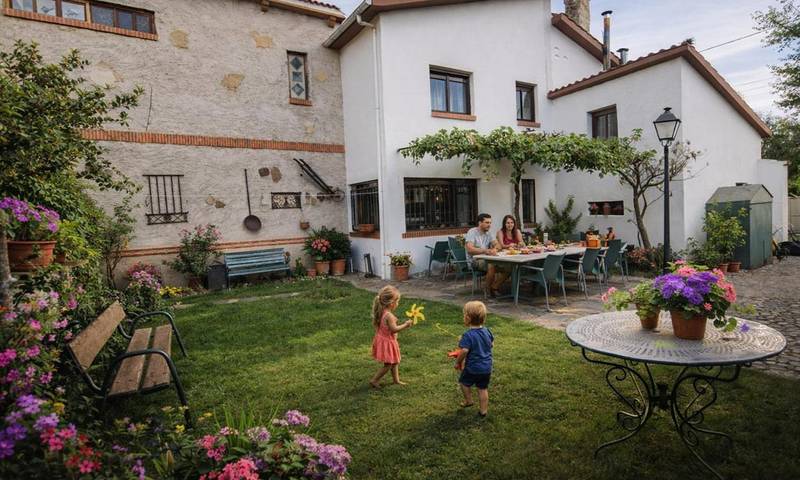 Casa rural para 14 personas, con jardín y vistas en Comarca de Ciudad Rodrigo