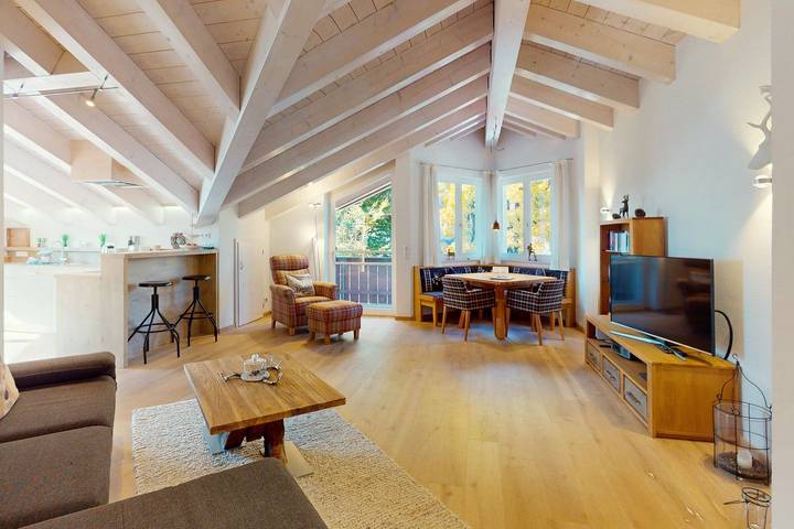 Apartament wakacyjny dla 4 osób, z widok i ogród w Garmisch-Partenkirchen