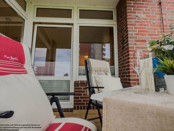 Ferienwohnung für 2 Personen, mit Balkon und Ausblick in Horumersiel