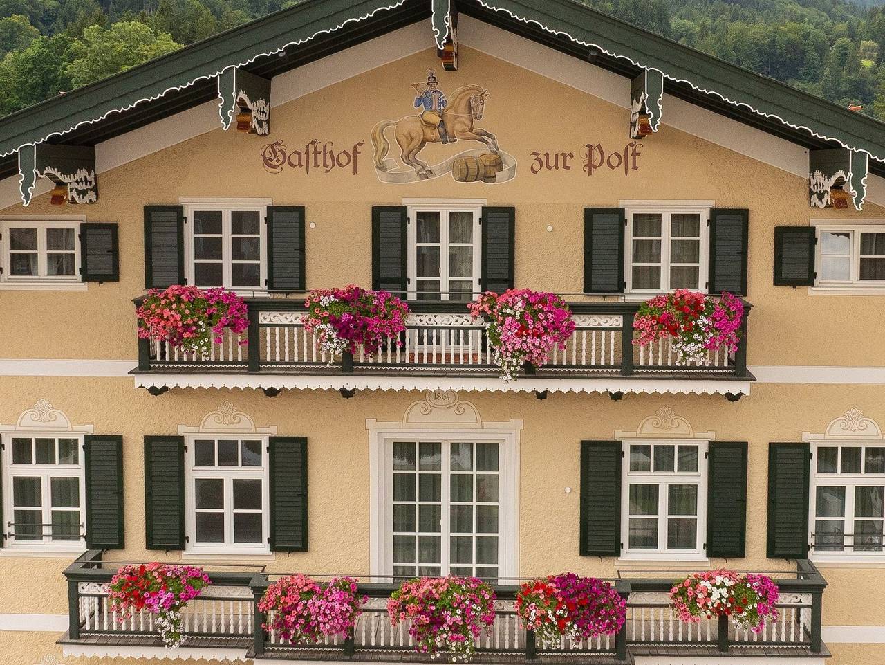 Gasthof zur Post - Alpin Doppelzimmer in Bad Wiessee, Bayerische Alpen