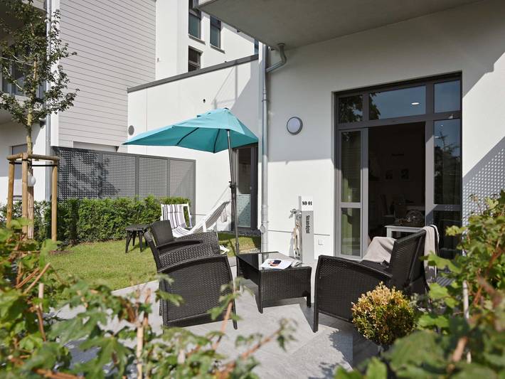 Ferienwohnung für 3 Personen, mit Terrasse und Sauna in Glowe