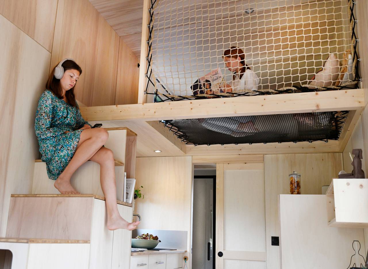 Chalet 'La Tiny House De La Blandinière' mit privater Terrasse, Gemeinschaftsgarten und Wlan in Vertou, Nantes und Umgebung
