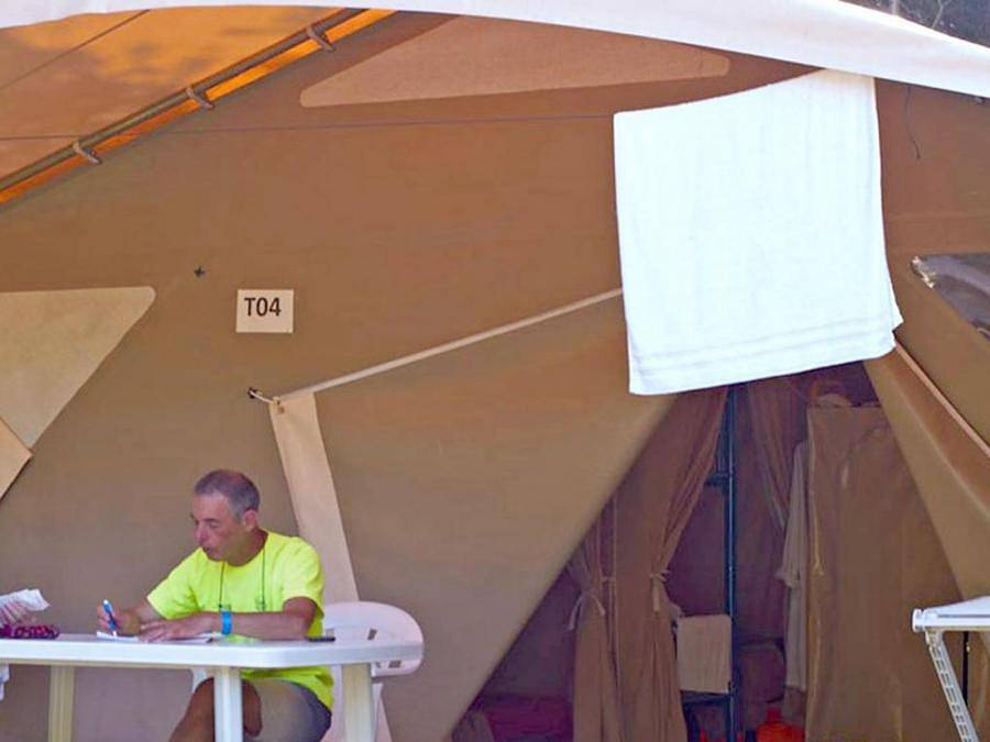 Camping Le Sagone - Bungalowzelt 4 personen - Zeltbungalow 2 Schlafzimmer - ohne Sanitäranlagen in Sagone, Vico