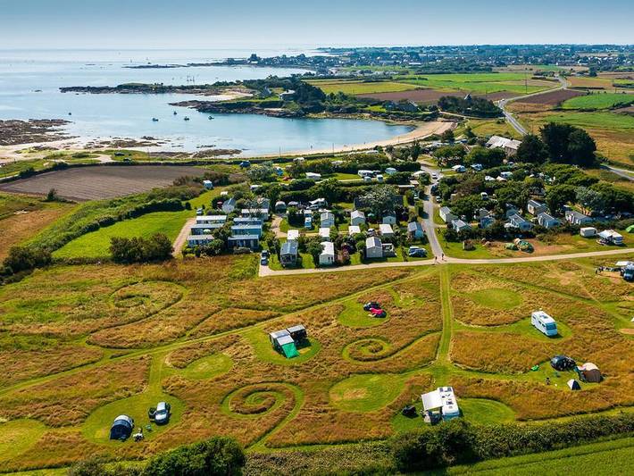 Camping für 2 Personen, mit Terrasse in der Normandie