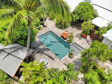 Gîte pour 2 personnes, avec jardin et piscine à Deshaies