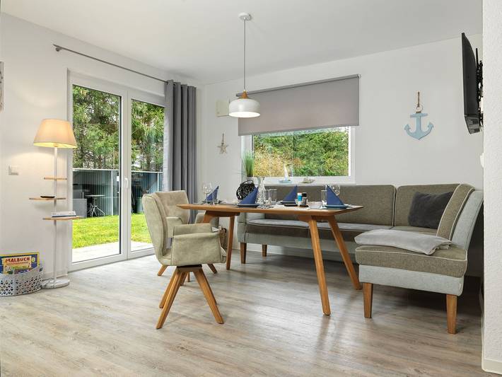 Ferienhaus für 6 Personen, mit Terrasse und Sauna sowie Ausblick, mit Haustier in Wangern