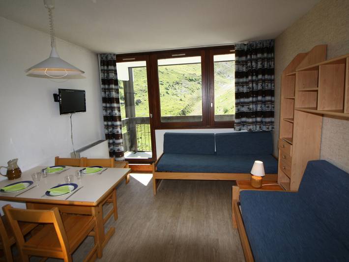 Studio pour 4 personnes, avec terrasse à Tignes
