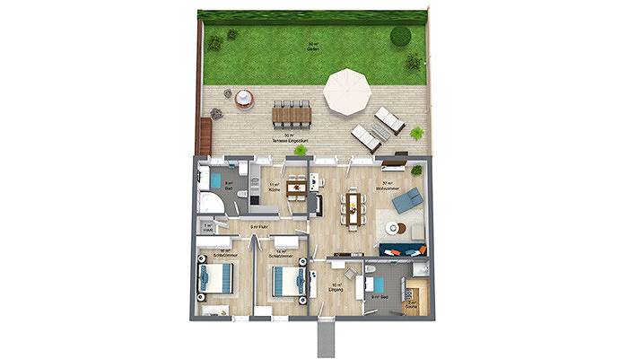 Ferienhaus für 6 Personen, mit Sauna und Garten, mit Haustier in Drei Kaiserbäder - 2