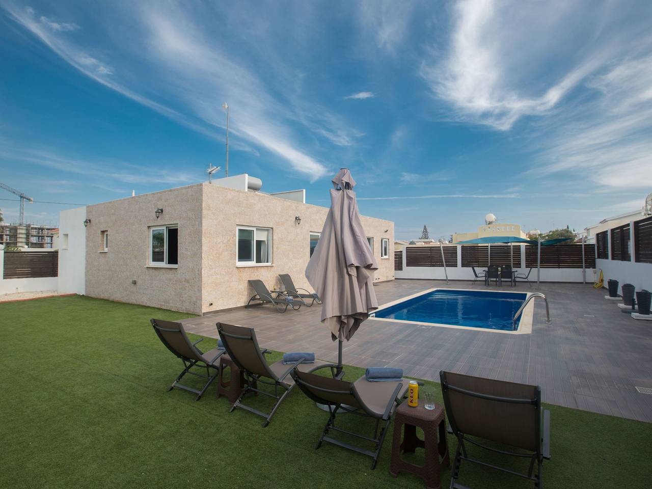 3-Schlafzimmer-Villa in Protaras Zentrum mit Pool in Protaras, Südzypern