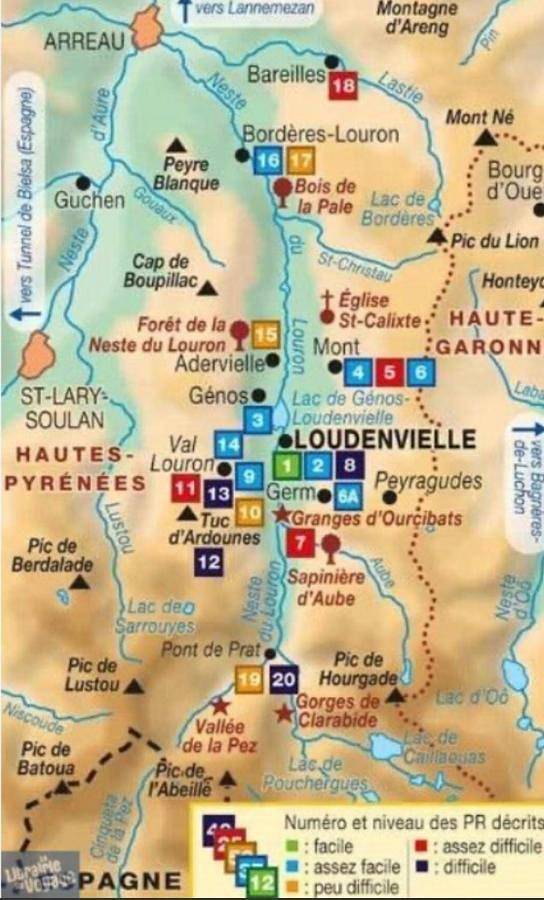 Location de vacances pour 4 personnes, avec vue et terrasse à Bordères-Louron - 4