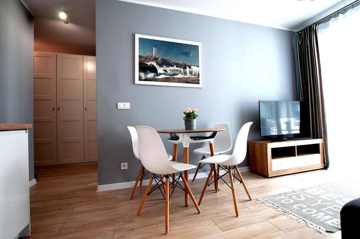 Ferienwohnung für 4 Personen, mit Balkon, mit Haustier in Pobierowo