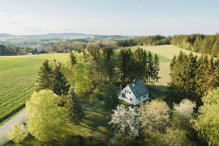 Ferienwohnung für 4 Personen, mit Balkon und Balkon/Terrasse sowie Garten im Frankenwald