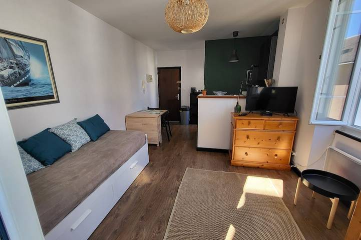 Gîte pour 2 personnes, avec jardin dans Port D Echouage Pornichet