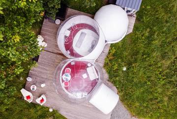 Gîte pour 2 personnes, avec sauna et jacuzzi ainsi que terrasse et piscine en Gironde