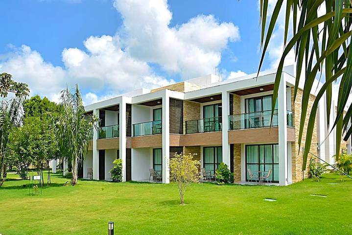 Casas e apartamentos de temporada para 2 pessoas, com piscina e jardim e ainda vista and piscina infantil em Barra de São Miguel