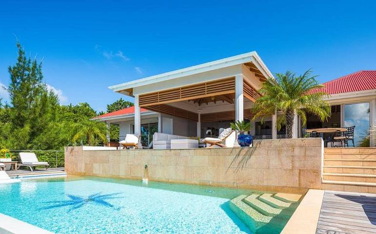 Villa pour 6 personnes, avec piscine et vue, animaux acceptés dans Saint-Barthélemy