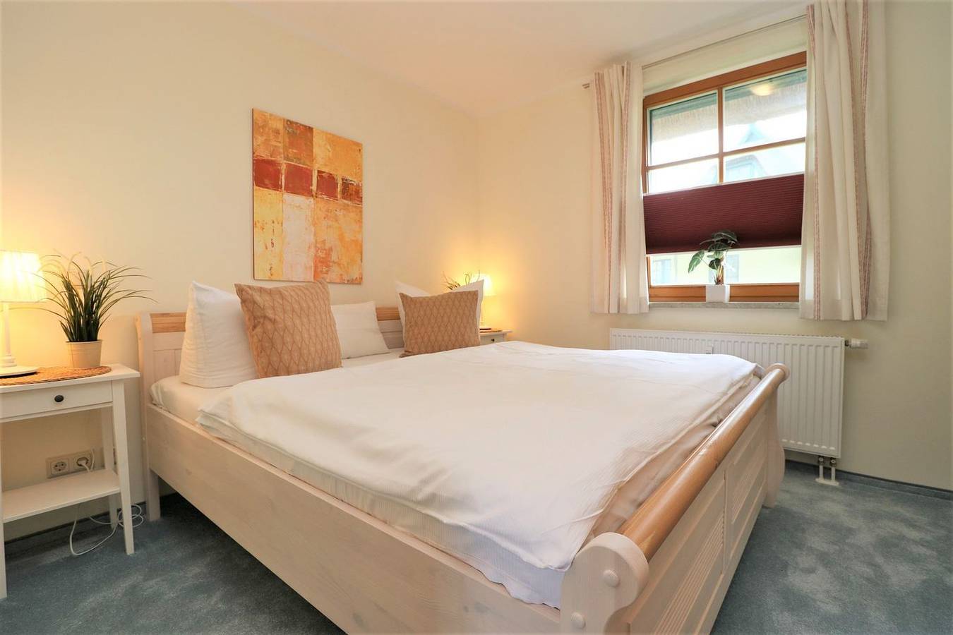 Ganze Wohnung, Erholsames Appartement im Erdgeschoss mit Terrasse und Blick auf den Bodden in Wieck am Darß, Fischland - Darß - Zingst