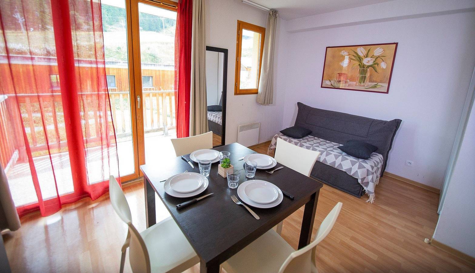 Studio entier, Studio pour 4 personnes avec balcon in Les Orres, Parc national des Écrins