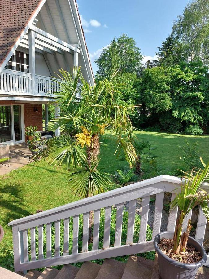Ferienwohnung für 4 Personen, mit Balkon und Terrasse sowie Garten und Ausblick in Georgensgmünd