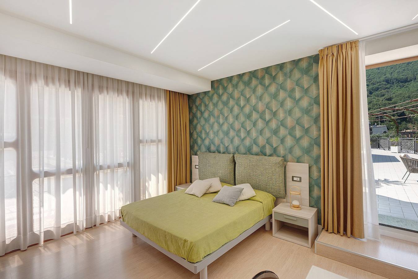Apartamento entero, Apartamento "Sunshine" con vistas al mar, Wi-Fi y aire acondicionado in Pimonte, Montes Lattari