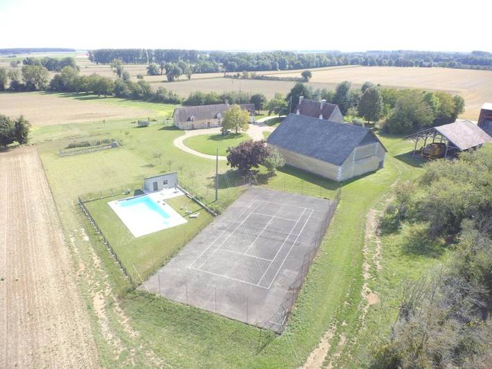 Chambre d’hôte pour 5 personnes, avec Terrasse ainsi que Jardin et Piscine