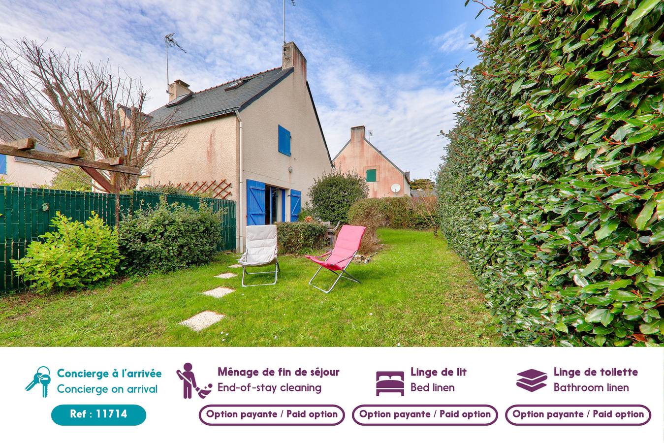 500m de la plage, jardin, 4 adultes 1 enfant in Saint-Gildas-de-Rhuys, Côte des Mégalithes