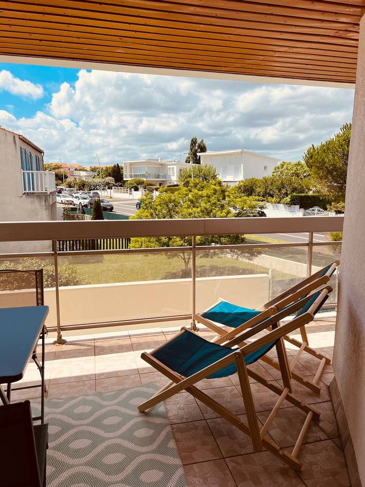 Apartamento entero, Apartamento 'Le Cocon' con balcón in Vaux-sur-Mer, Côte de Beauté