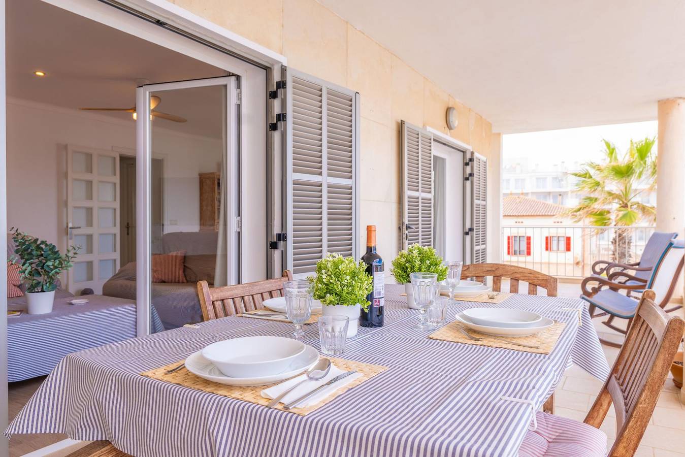 Ganze Ferienwohnung, Tugores Simó 2º A - Charmante Wohnung direkt am Strand in Can Picafort – Kostenloses Wlan in Can Picafort, Santa Margalida