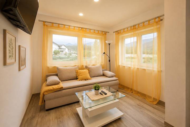 Ganze Ferienwohnung, Ferienwohnung in Südkärnten – Bergblick, Fischteich & Naturidylle in Karawanken und Bachergebirge, Feistritz ob Bleiburg