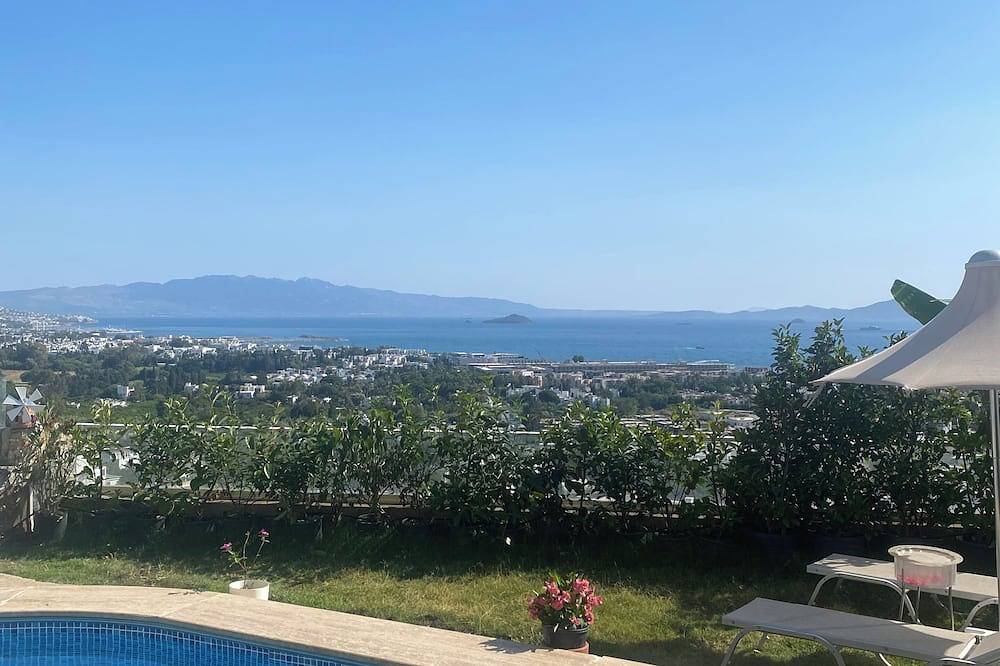 Ganze Wohnung, Privater Pool, Wifi, Grillplatz, Panoramablick Bodrum Kadikalesi Garden Apartment in Bodrum, Türkische Ägäis