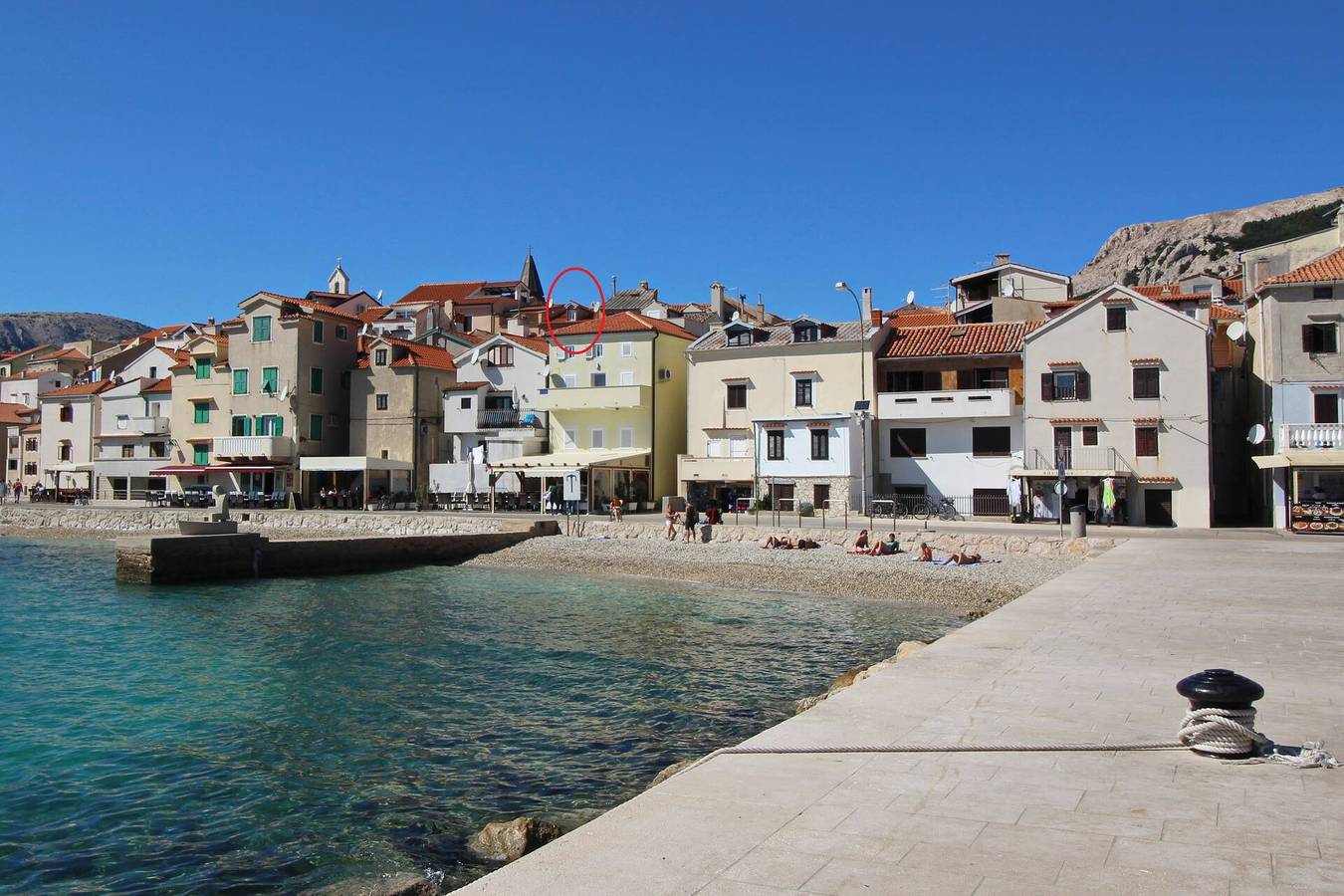 Appartamento intero, Appartamento vacanze per 6 persone con balcone in Baška, Krk (Croazia)