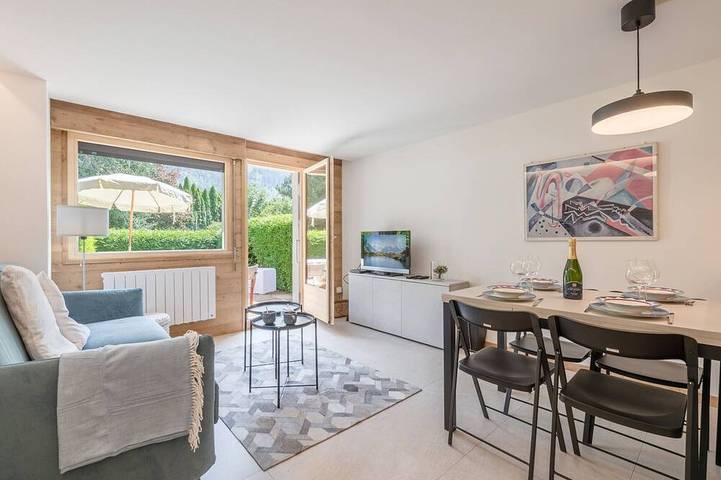 Gîte pour 4 personnes, avec Terrasse dans Gare des Praz de Chamonix