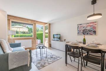 Gîte pour 4 personnes, avec balcon dans Gare des Praz de Chamonix