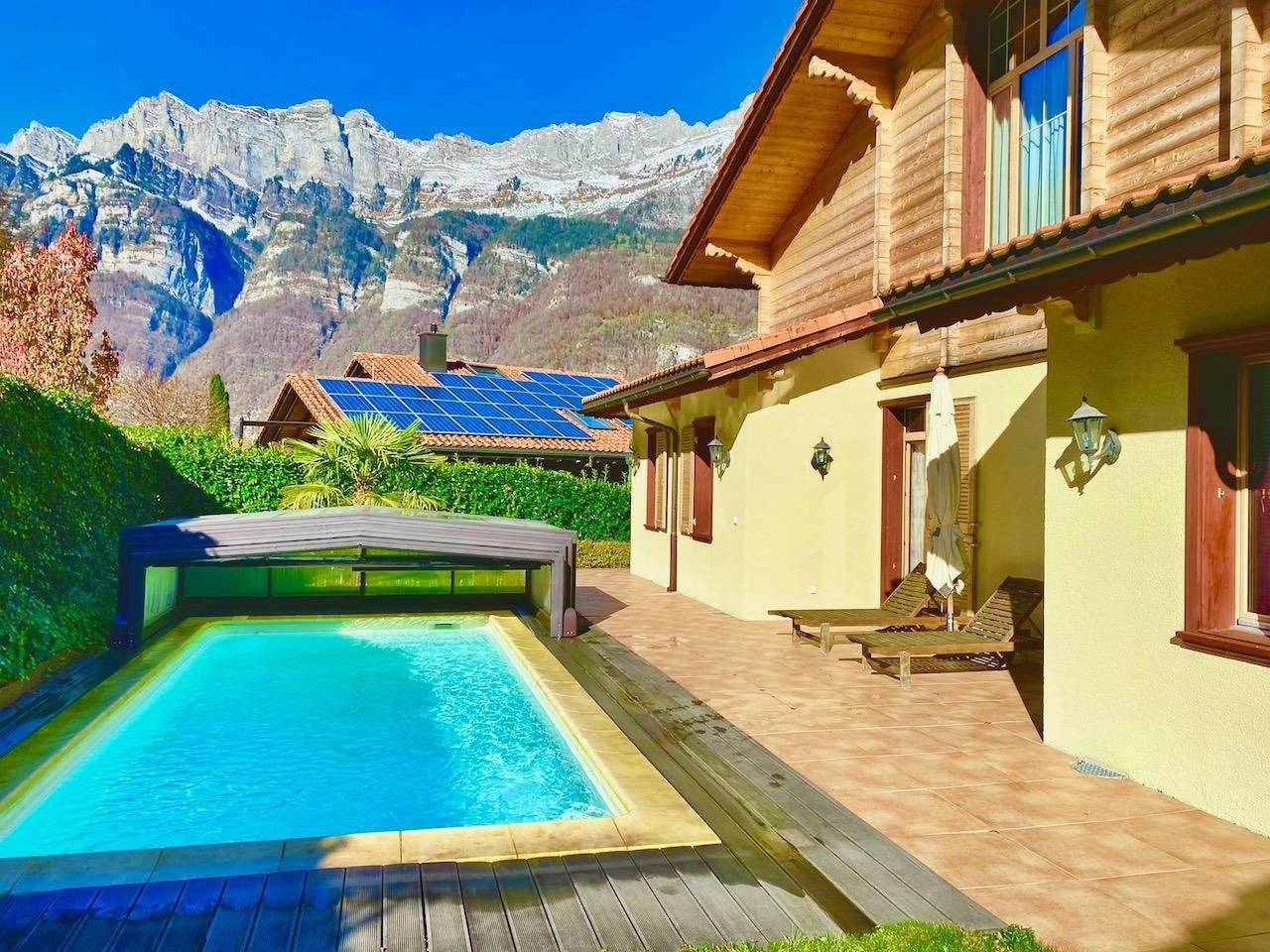 Ganze Wohnung, Chalet "Doodle's Chalet" mit Sauna in Quarten, Churer Rheintal