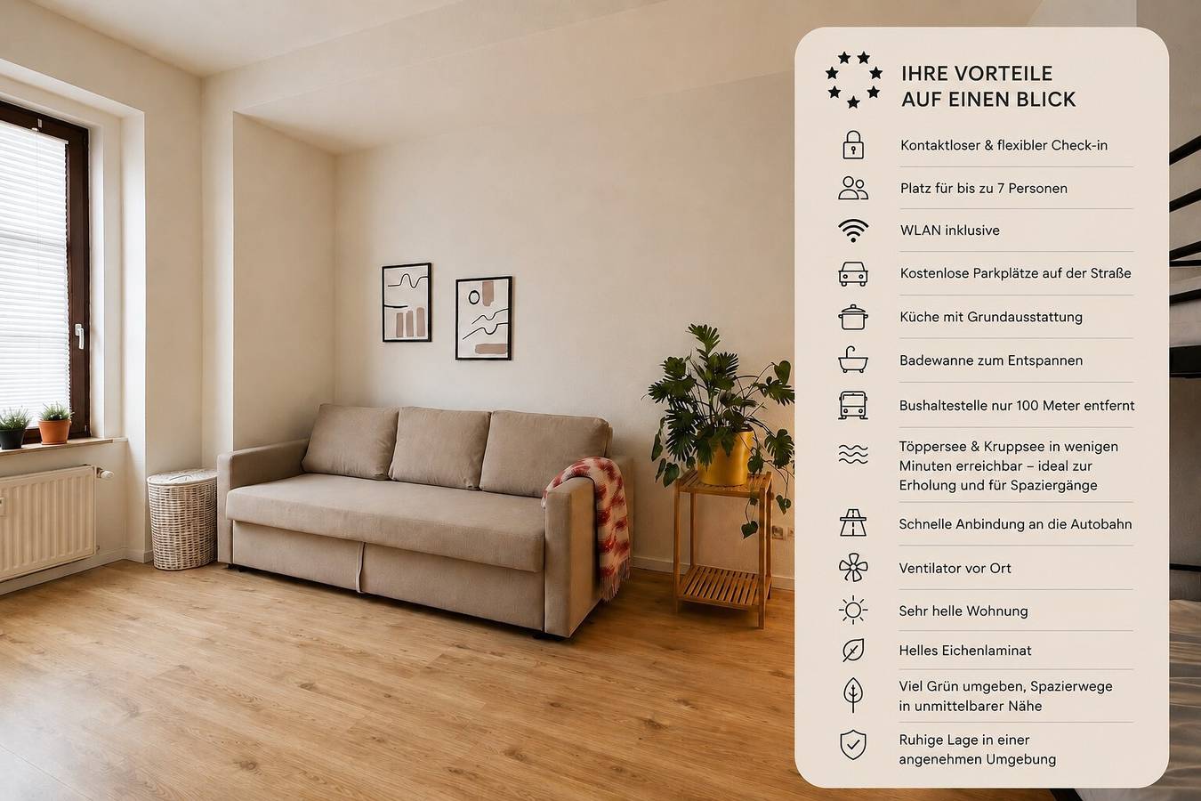 Entire apartment, Apartment 'For 7  Lakes, Nature' with Wi-Fi in Duisburg, Lower Rhine