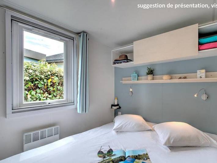 Flower Camping Les Ilates - Mobilhome 6 personnes - Homeflower Premium 35m² (3 chambres) + Clim + terrasse semi-couverte + Tv + draps + serviettes | 6 personnes in Loix, Île de Ré