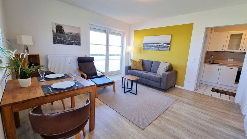 Ferienwohnung für 3 Personen, mit Balkon und Ausblick in Kalifornien (Ostsee)