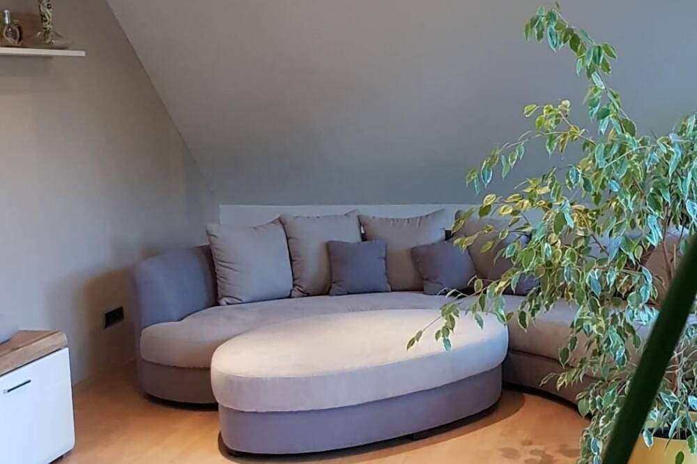 Ganze Wohnung, Lichtdurchflutete Dachgeschosswohnung (98 m2) mit zwei Balkonen in Merkendorf, Fränkisches Seenland