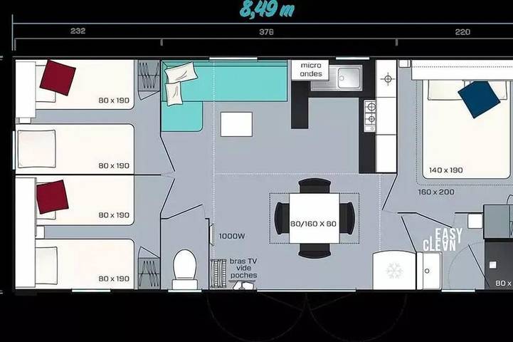 Camping pour 6 personnes