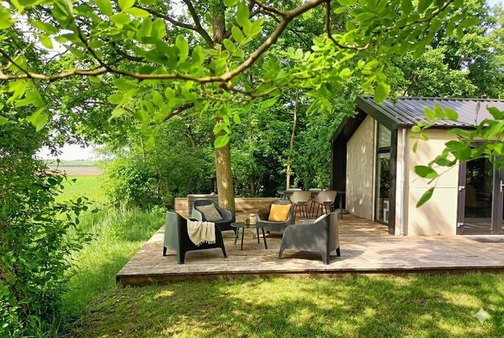 Ferienhaus für 4 Personen, mit Terrasse und Garten sowie Ausblick
