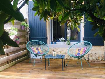 Gîte pour 2 personnes, avec jardin à Saint-Laurent-Médoc