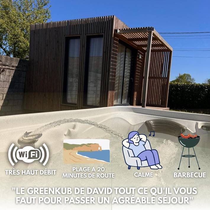 Gîte pour 2 personnes, avec Jacuzzi ainsi que Terrasse et Jardin à Acheux-en-Vimeu