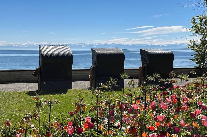 Ganze Wohnung, Modernes Apartment \"Strandläufer-Quartier\" mit Infrarotkabine und Seesicht in Daisendorf, Region Bodensee-Oberschwaben