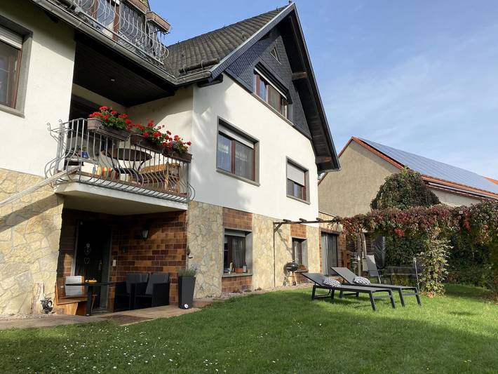 Ferienwohnung für 4 Personen, mit Balkon und Balkon/Terrasse sowie Sauna im Weimarer Land