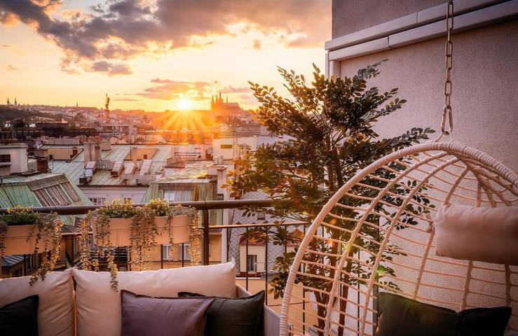 Loft dla 16 osób, z taras i widok w Praga