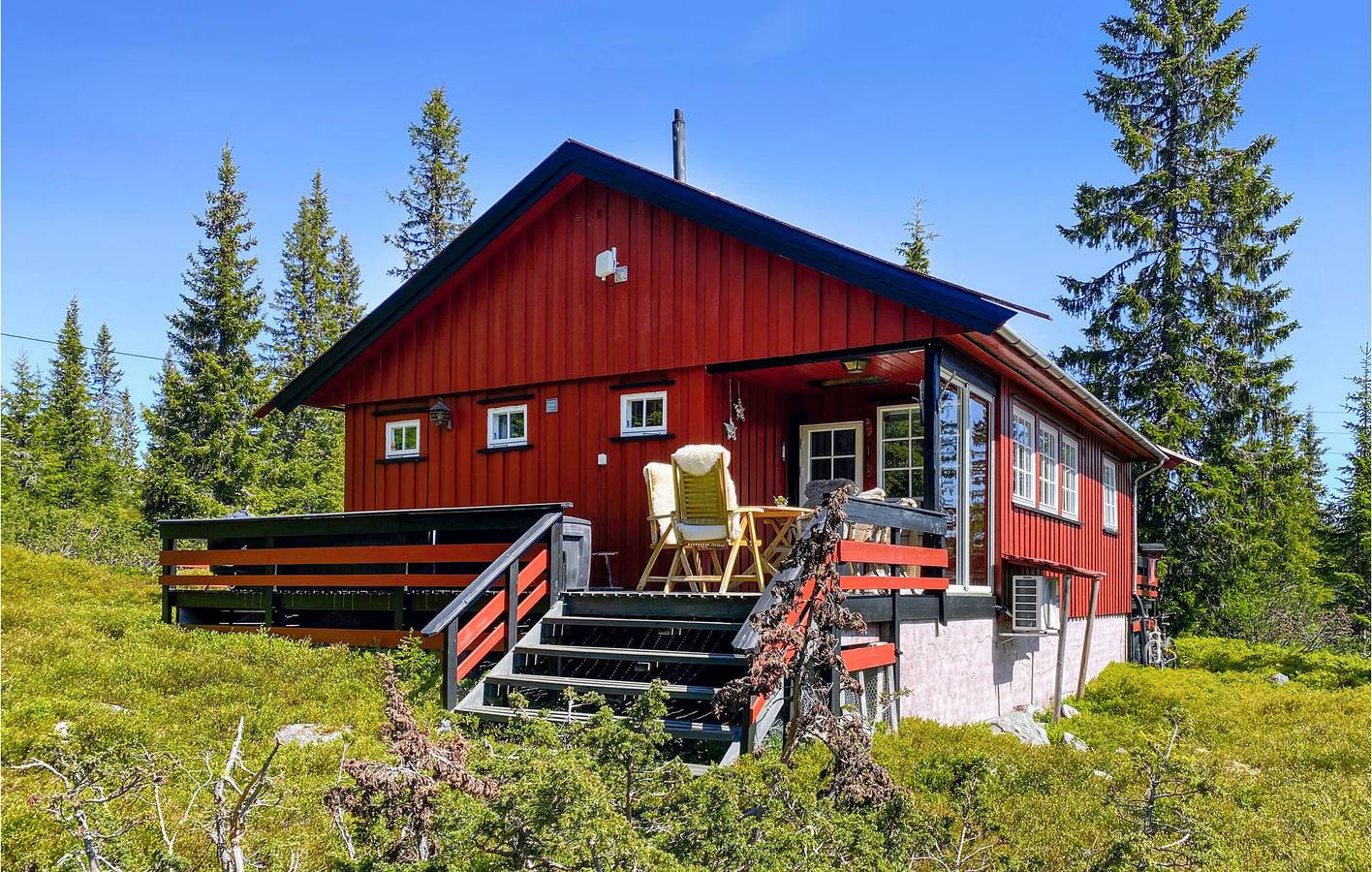 Feriehus for 6 personer med terrasse in Sjusjoen, Ringsaker 