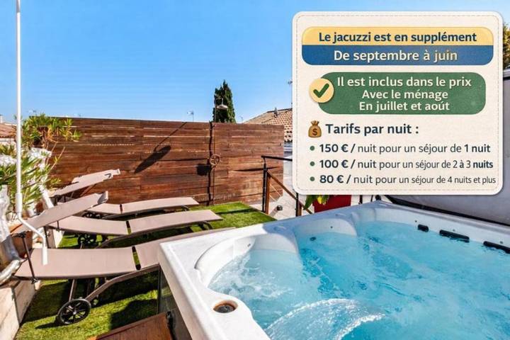 Location de vacances pour 7 personnes, avec jacuzzi et jardin dans Gare Du Grau Du Roi - 2