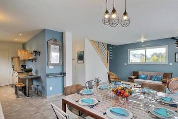 Gîte pour 8 personnes, avec jardin et terrasse dans Plage de Beg Lann
